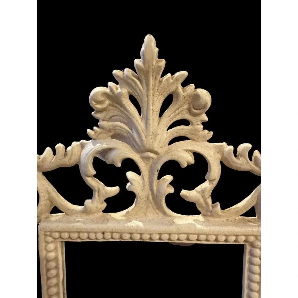Antique Cast Iron Victorian Vanity Mirror 13